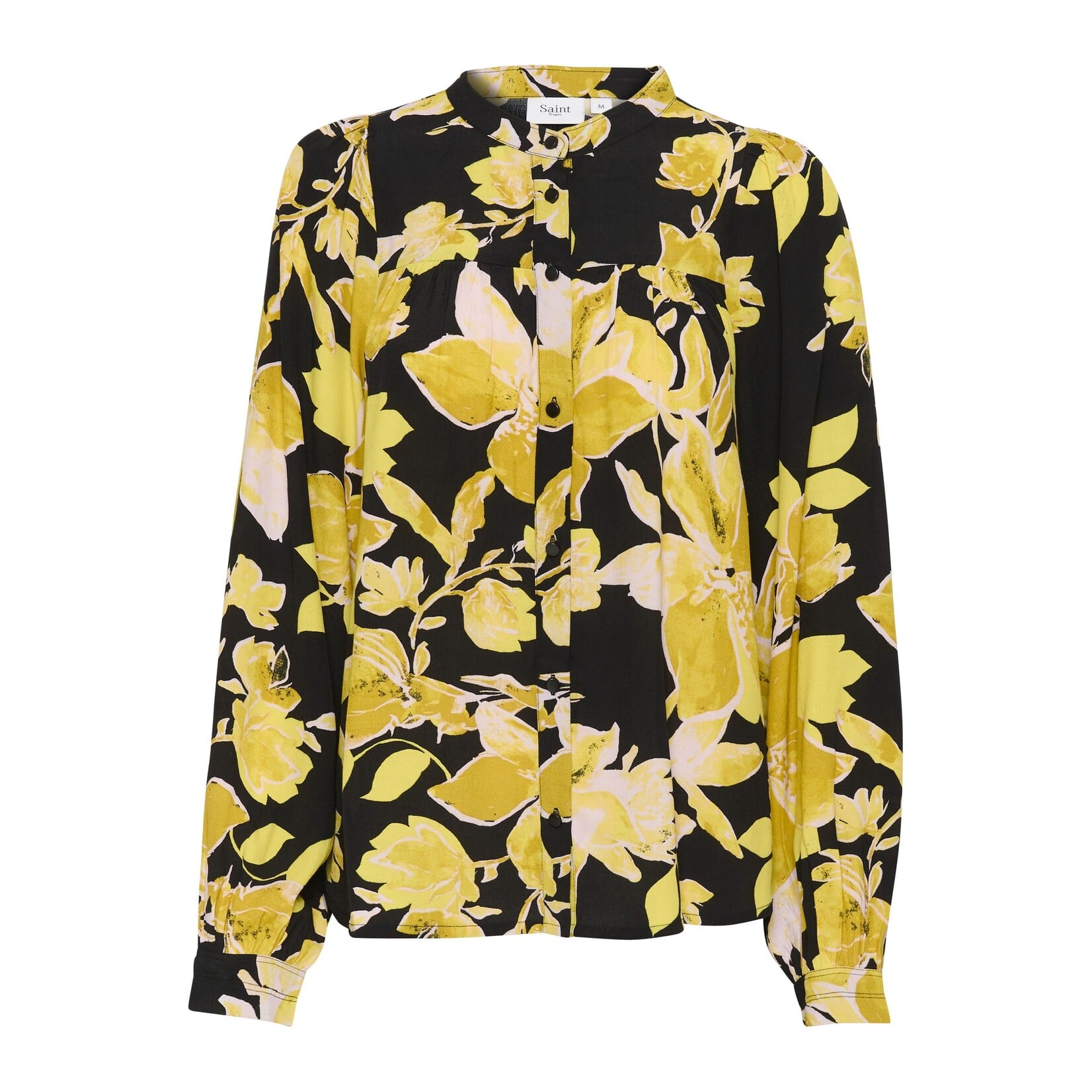 Saint Tropez Saint Tropez - GraceSZ Blouse - Black Burnished Florals