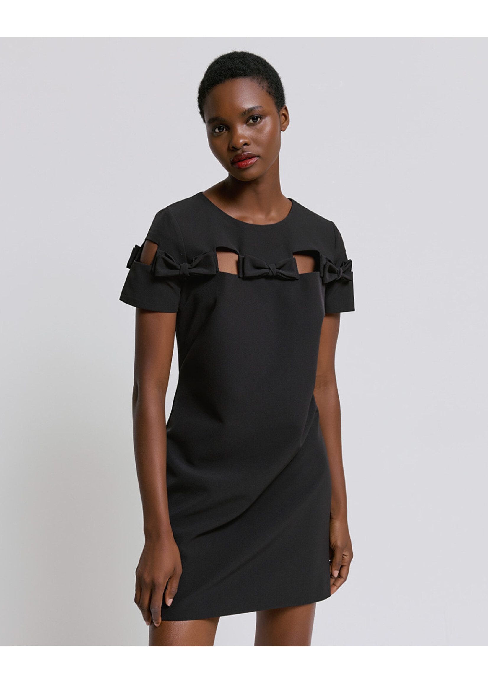 Access Access - Mini jurk met strikken - Black