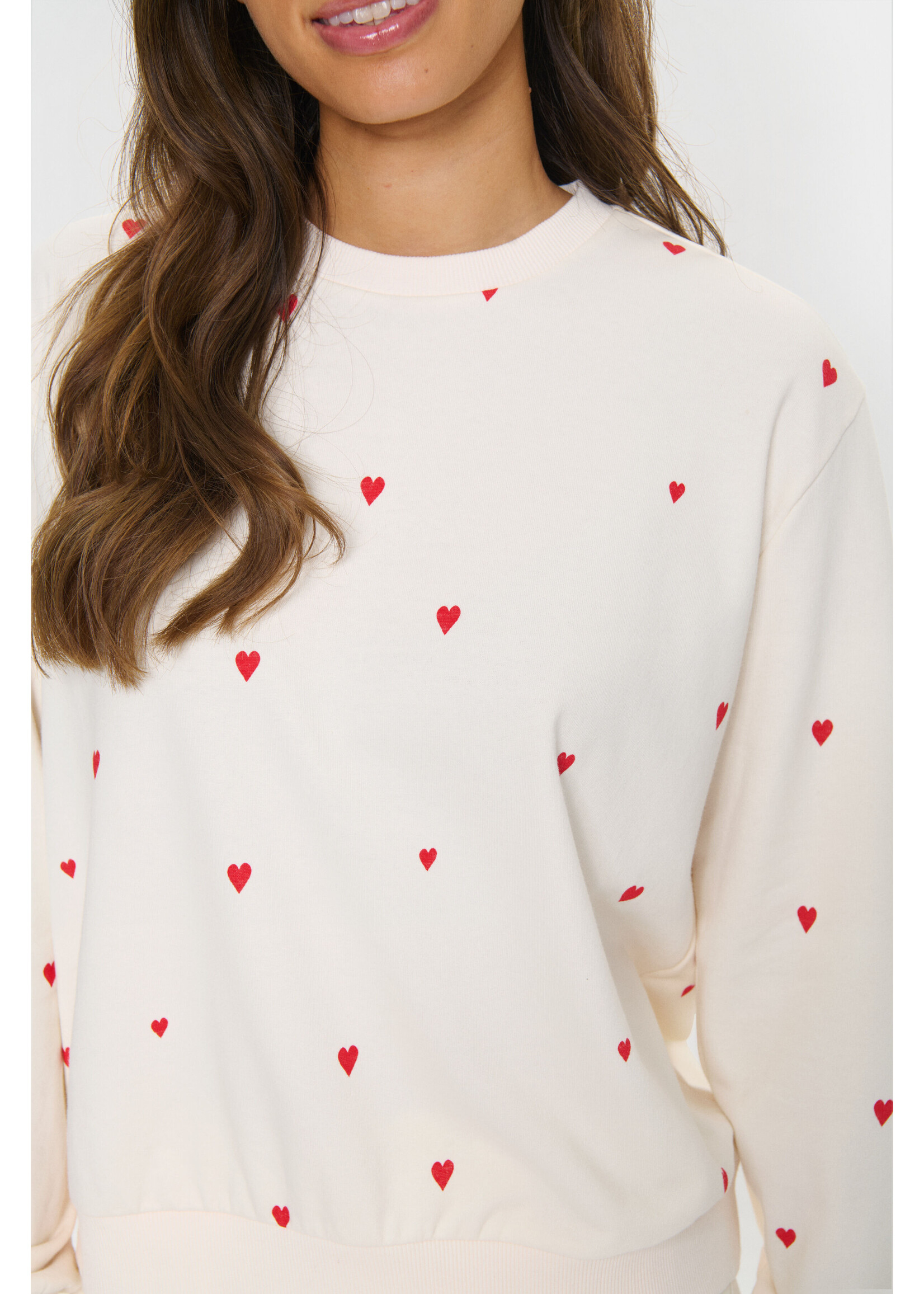 Saint Tropez Saint Tropez - DagnaSZ Sweatshirt - Ice Flame Hearts