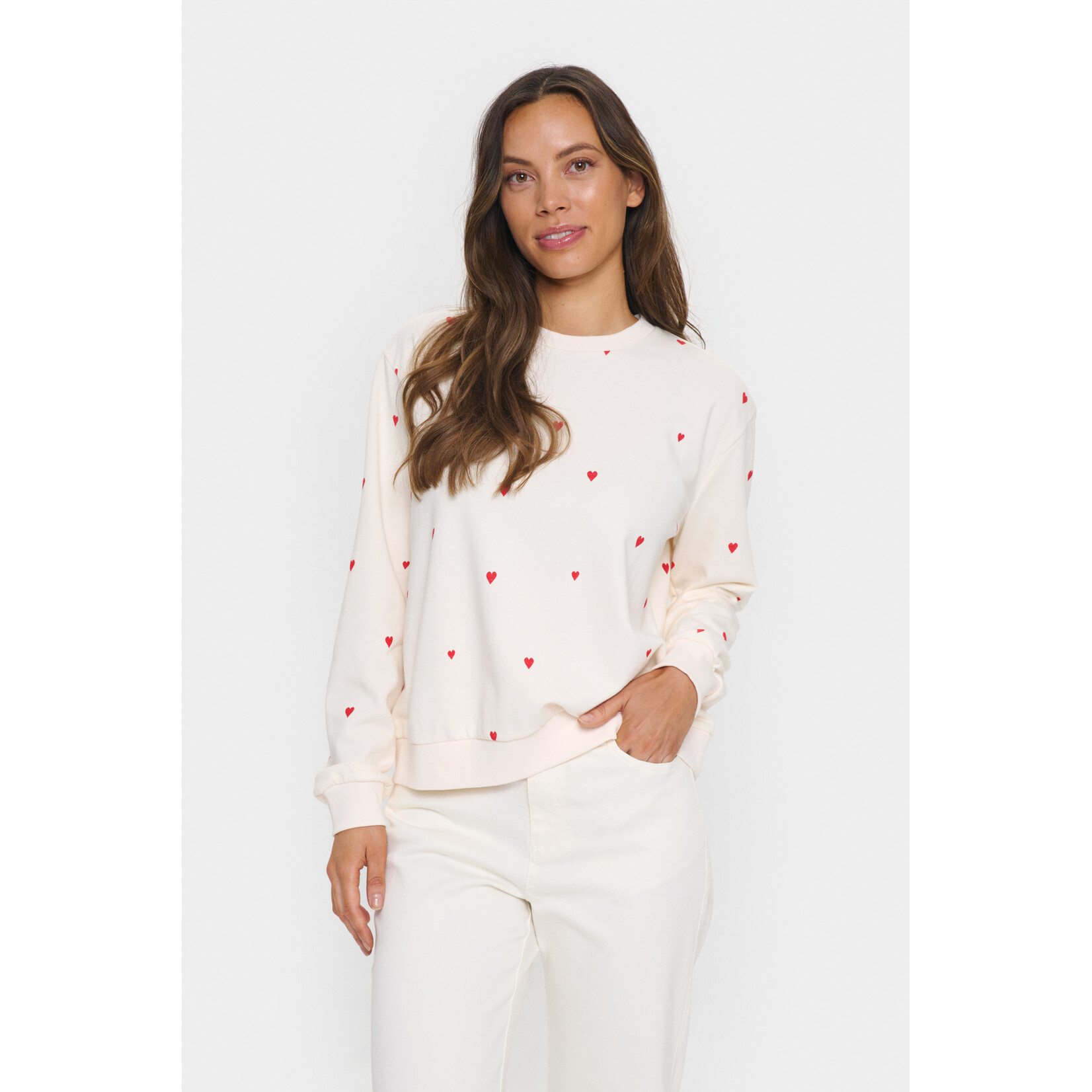 Saint Tropez Saint Tropez - DagnaSZ Sweatshirt - Ice Flame Hearts