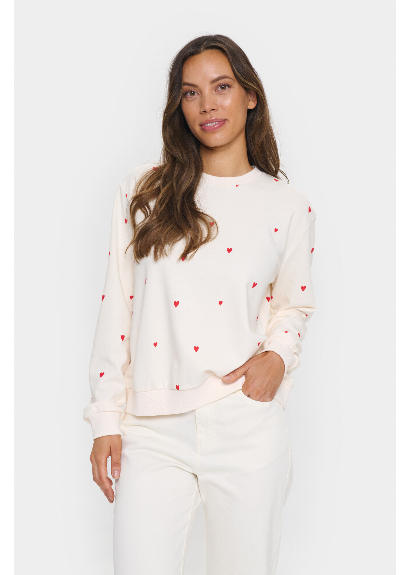 Saint Tropez Saint Tropez - DagnaSZ Sweatshirt - Ice Flame Hearts