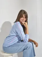 LaLotti LaLotti - Mason V-Pull - Lichtblauw