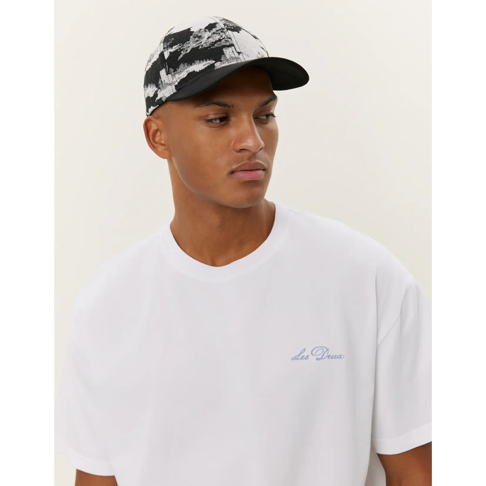 Les Deux Les Deux - Crew T-Shirt - White/Blue