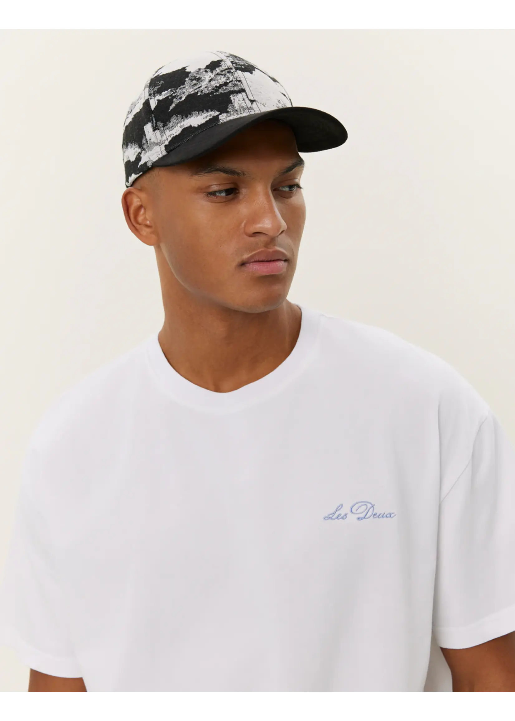 Les Deux Les Deux - Crew T-Shirt - White/Blue