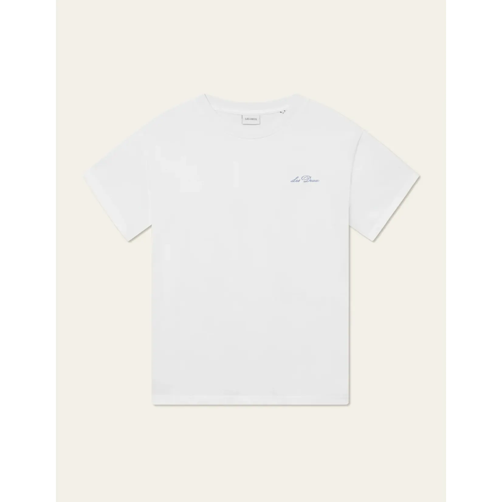 Les Deux Les Deux - Crew T-Shirt - White/Blue