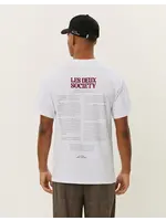 Les Deux Les Deux - Society T-Shirt - White/Beet Red