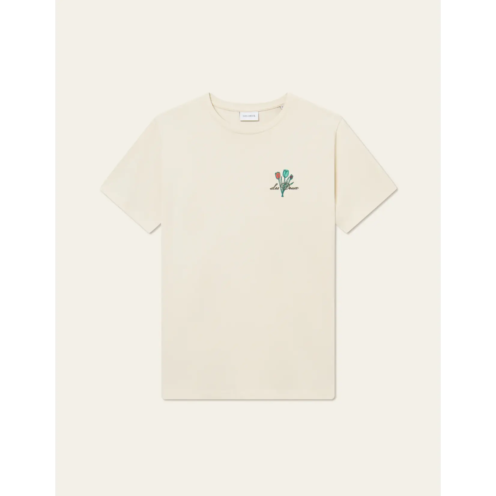 Les Deux Les Deux - Bruno Café T-Shirt - Light Ivory