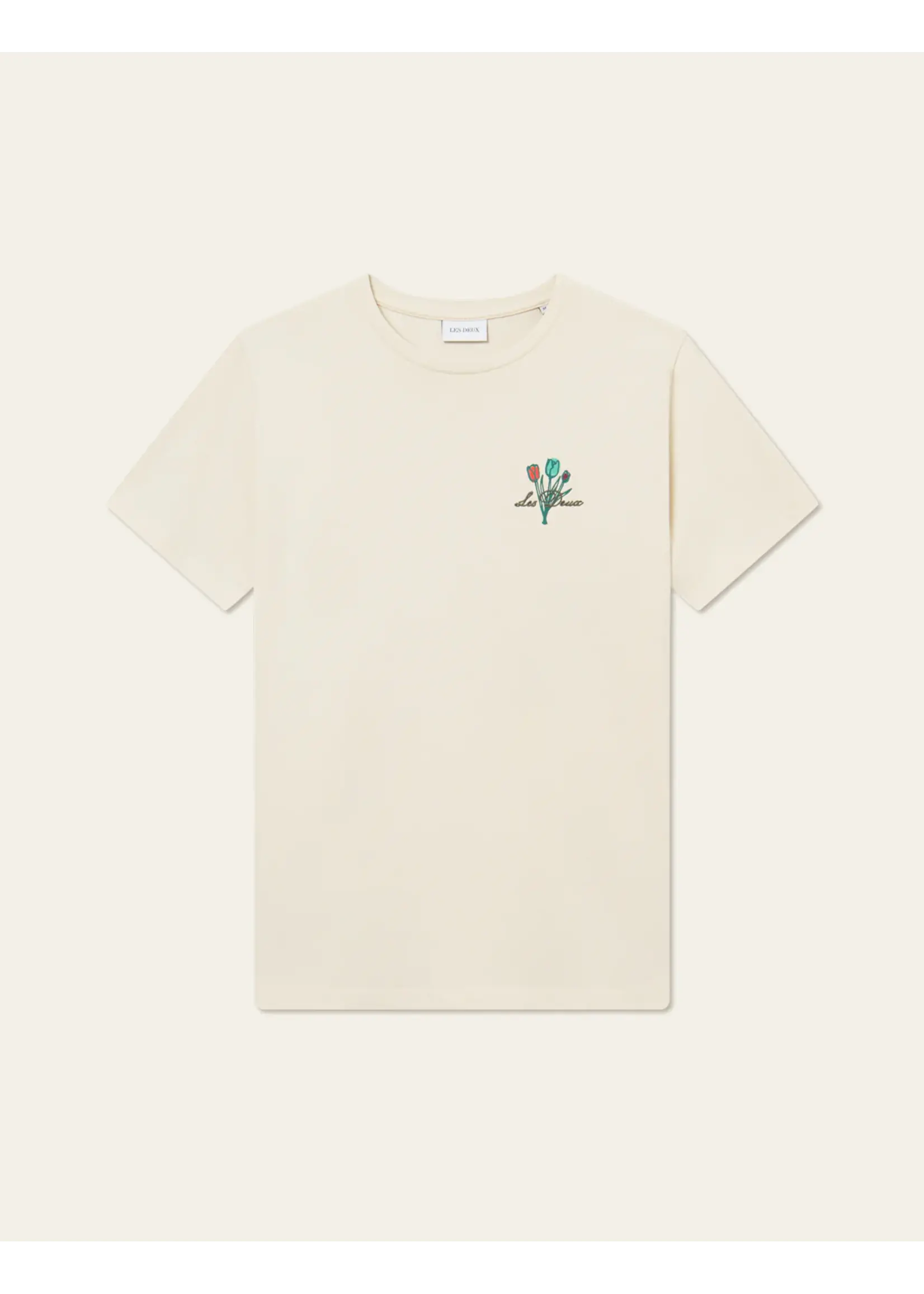 Les Deux Les Deux - Bruno Café T-Shirt - Light Ivory