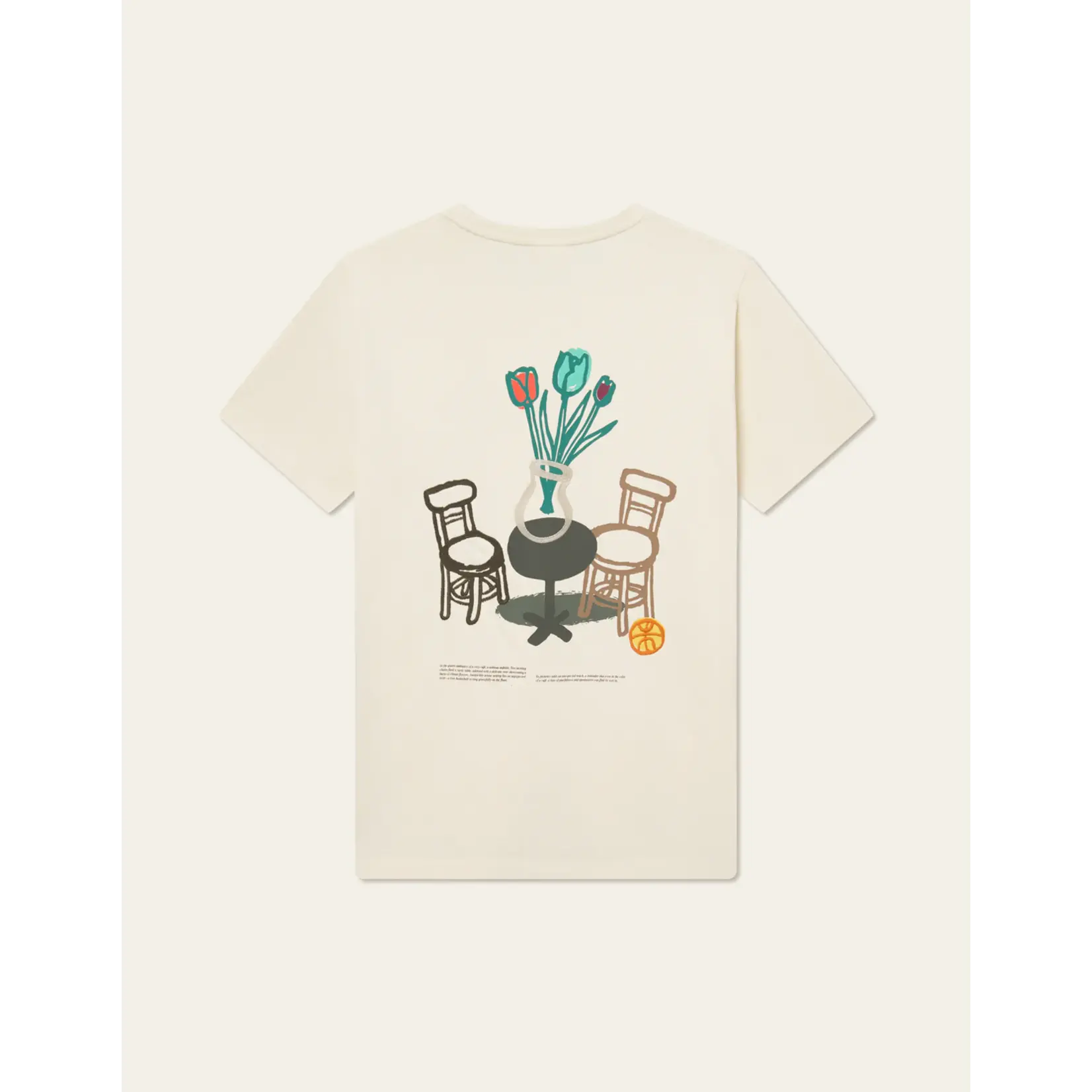 Les Deux Les Deux - Bruno Café T-Shirt - Light Ivory