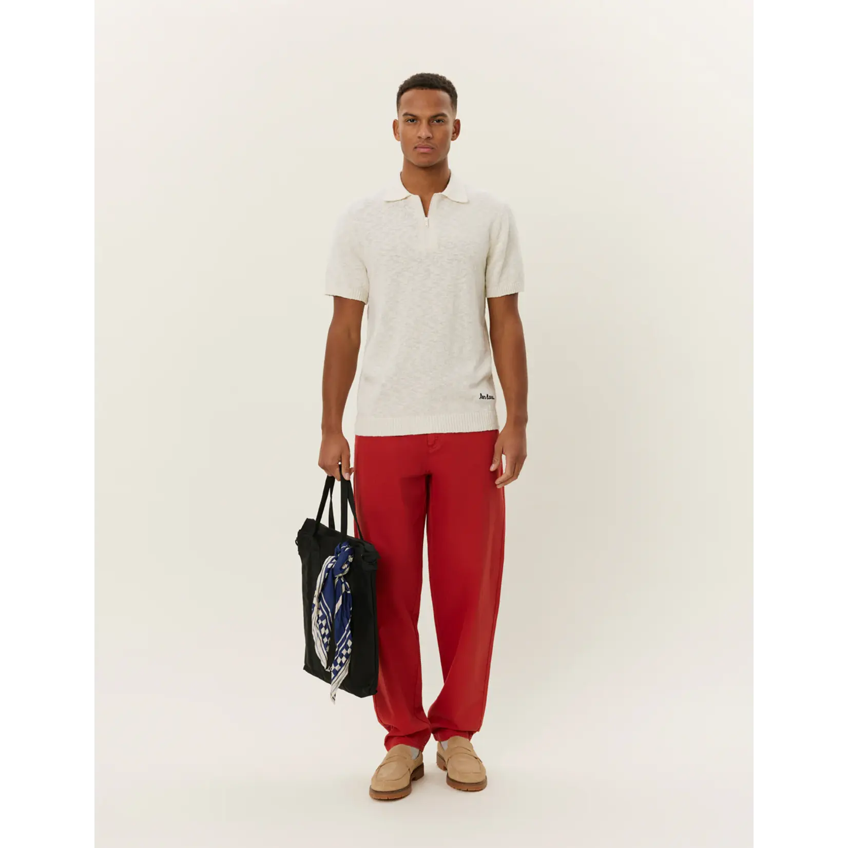 Les Deux Les Deux - Brad Zipper Polo - Ivory