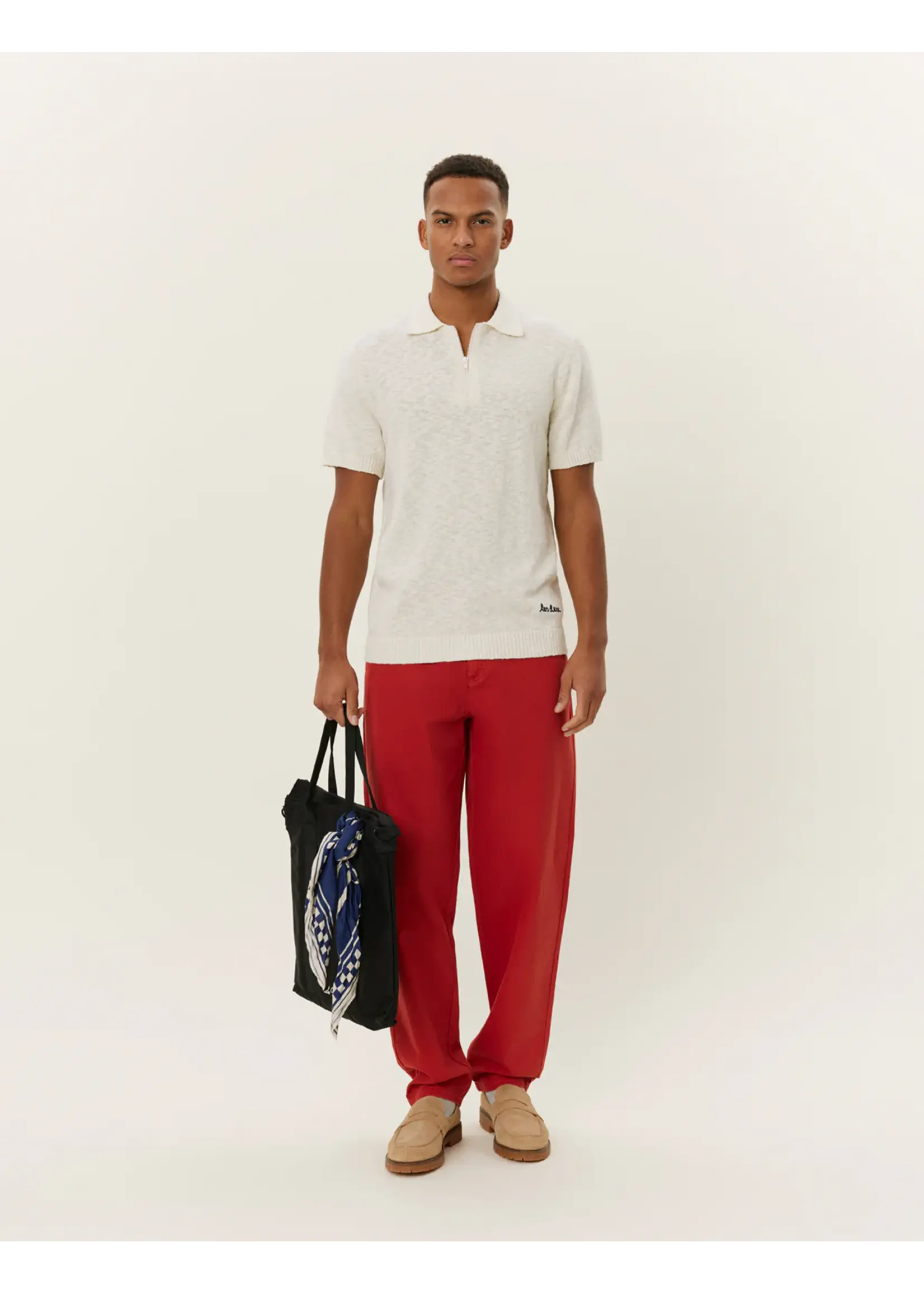 Les Deux Les Deux - Brad Zipper Polo - Ivory
