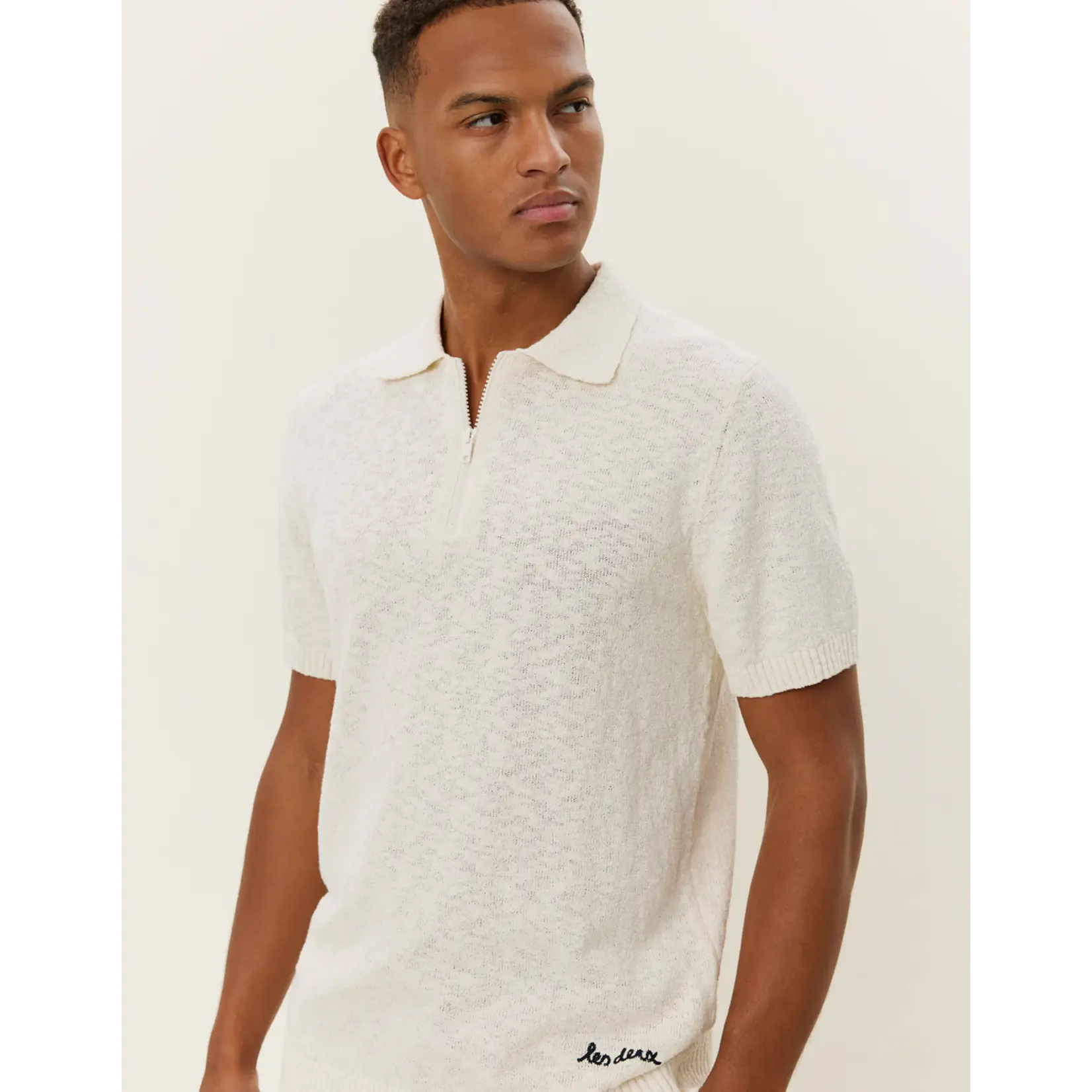 Les Deux Les Deux - Brad Zipper Polo - Ivory