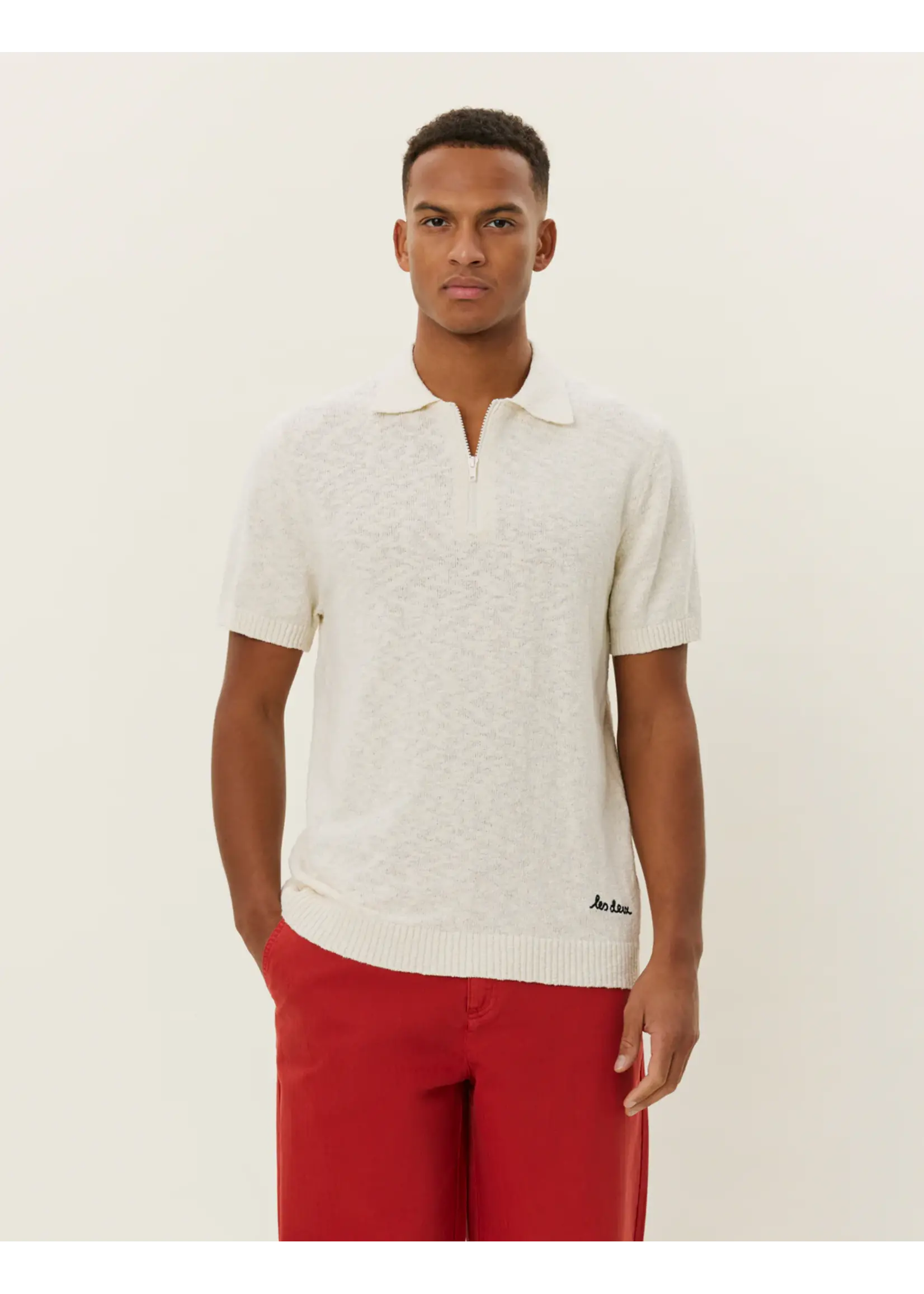 Les Deux Les Deux - Brad Zipper Polo - Ivory
