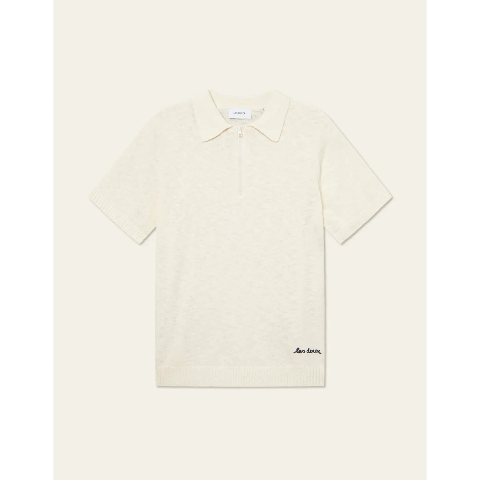 Les Deux Les Deux - Brad Zipper Polo - Ivory