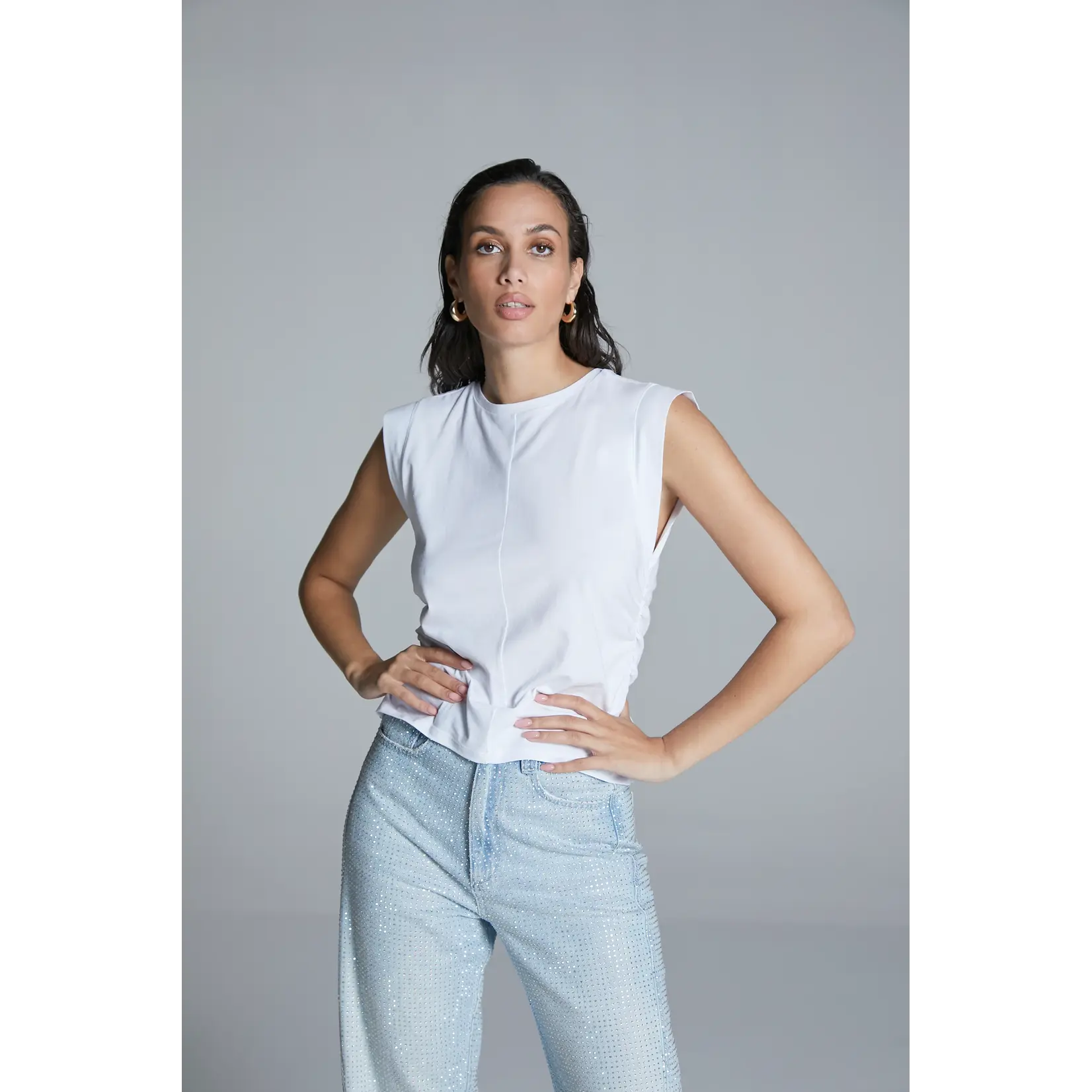 Homage Homage - Top met plooien - Wit