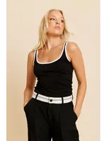 Rut&Circle Rut&Circle - Embla Top - Zwart