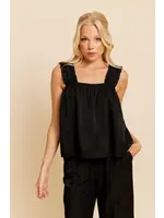 Rut&Circle Rut&Circle - Leonora Top - Zwart