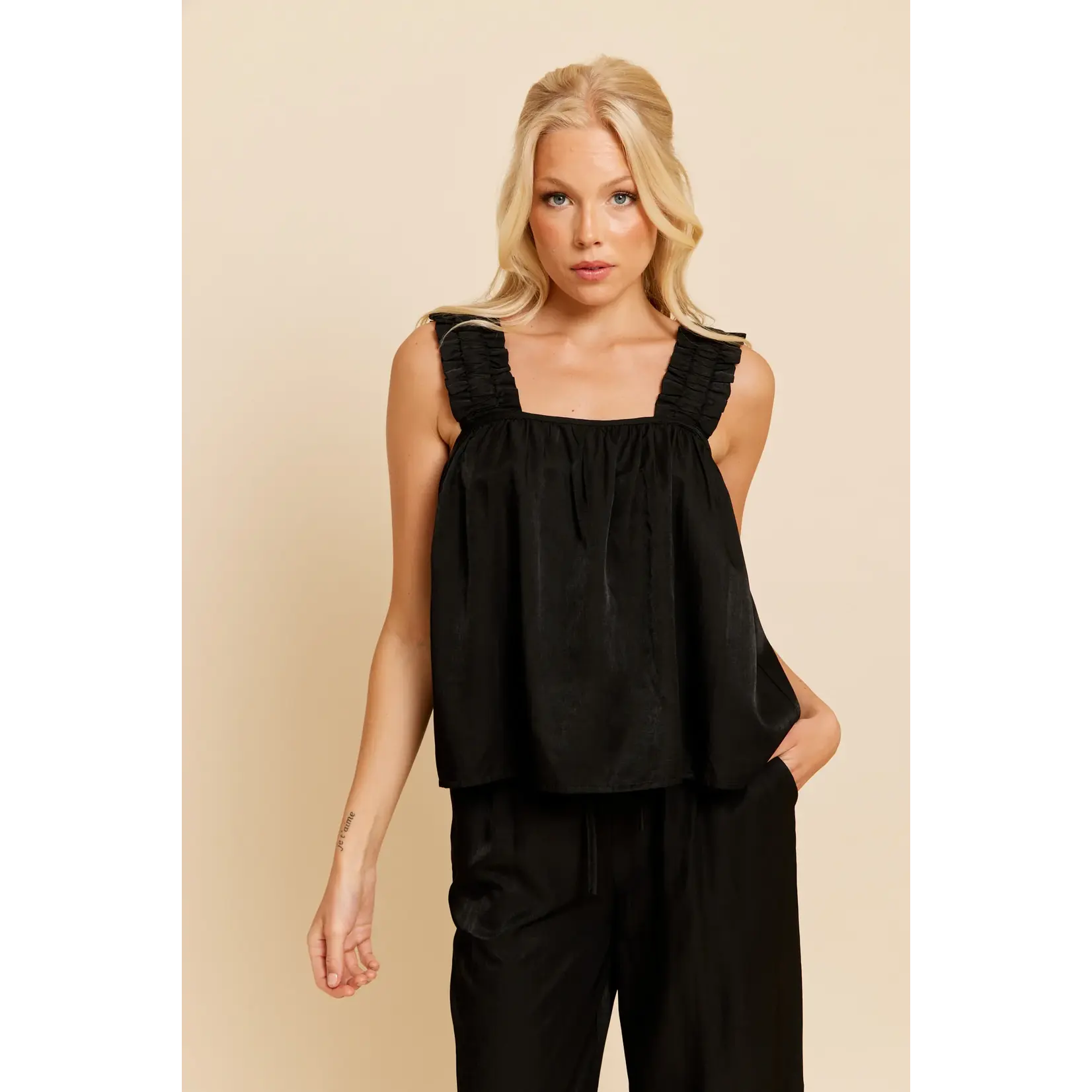 Rut&Circle Rut&Circle - Leonora Top - Zwart