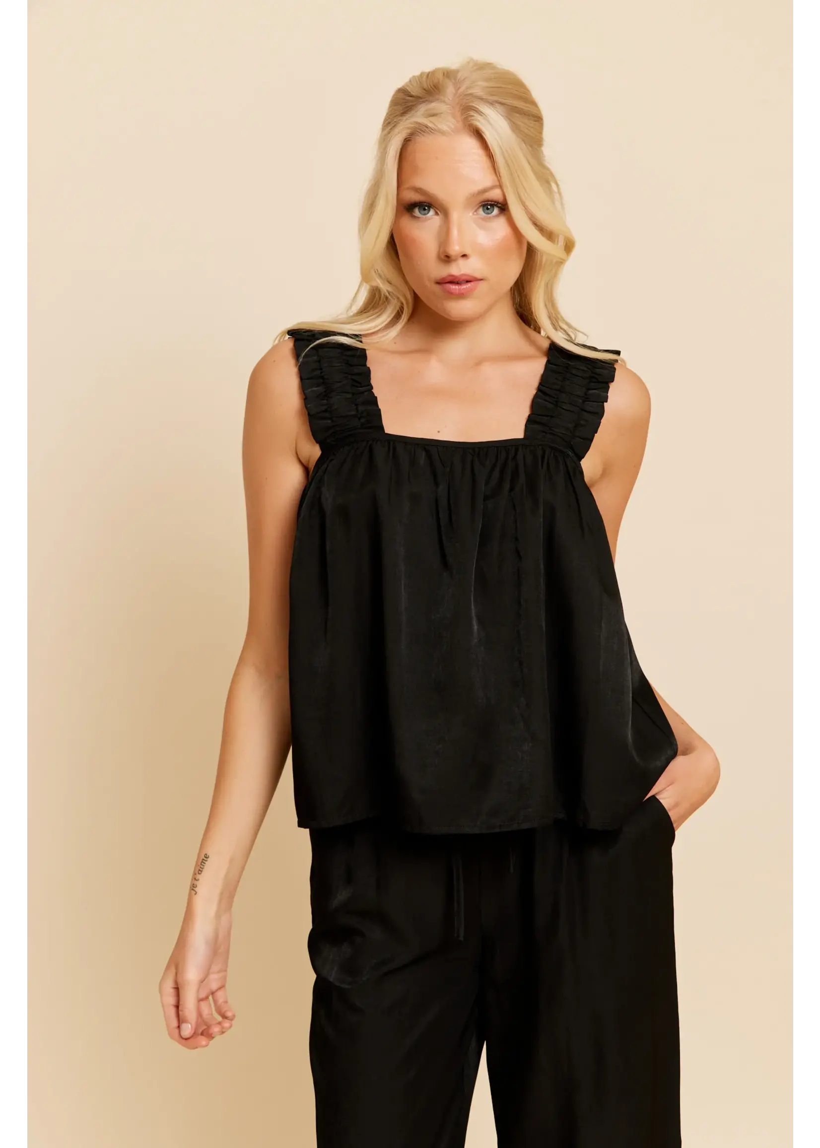 Rut&Circle Rut&Circle - Leonora Top - Zwart