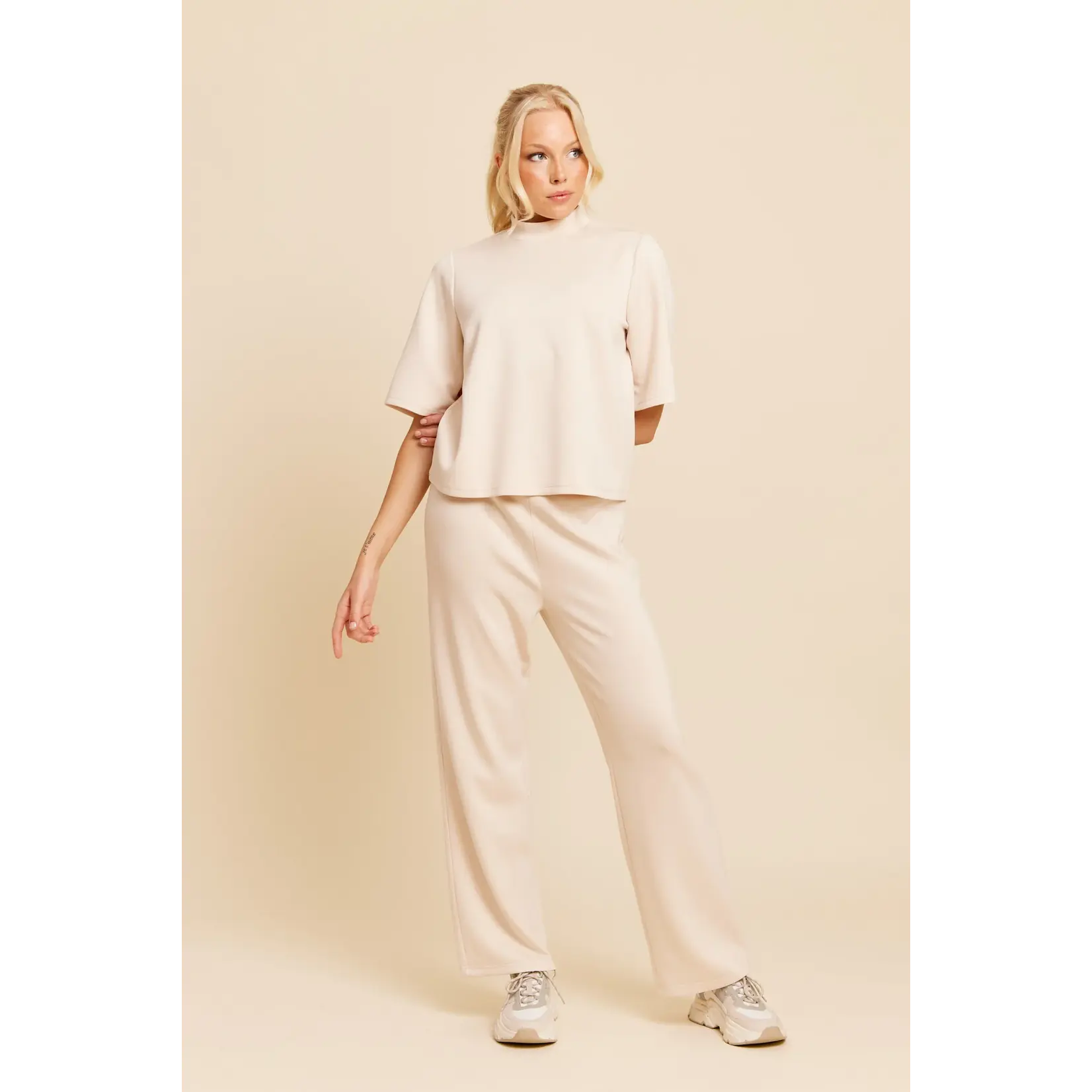 Rut&Circle Rut&Circle - Veronice Broek - Beige
