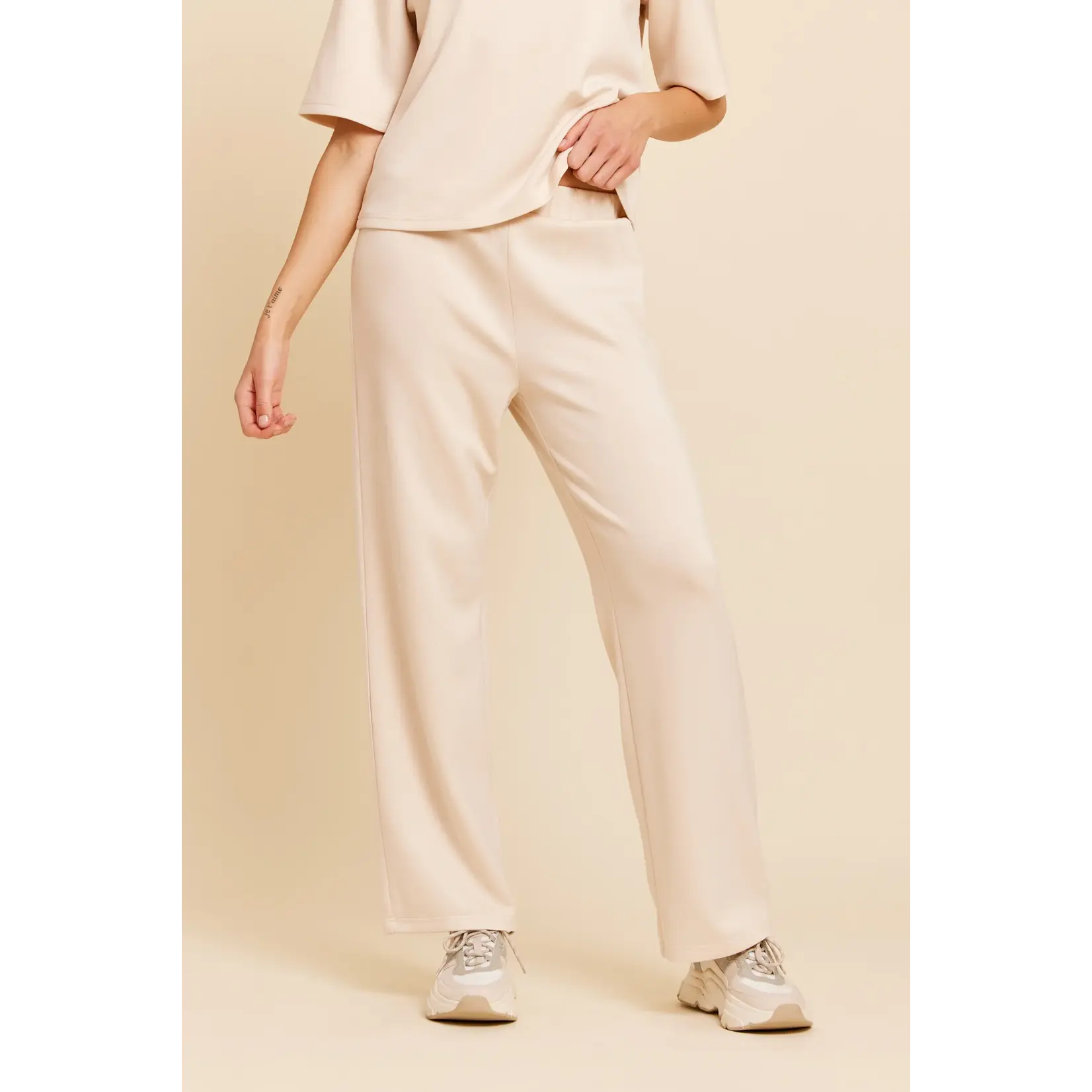 Rut&Circle Rut&Circle - Veronice Broek - Beige