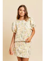 Rut&Circle Rut&Circle - Gilda Blouse - Apricot Flower