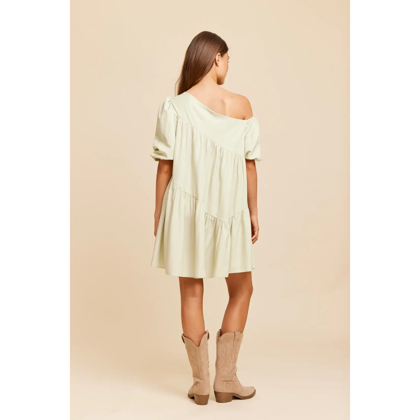 Rut&Circle Rut&Circle - Carin Jurk - Lichtgroen