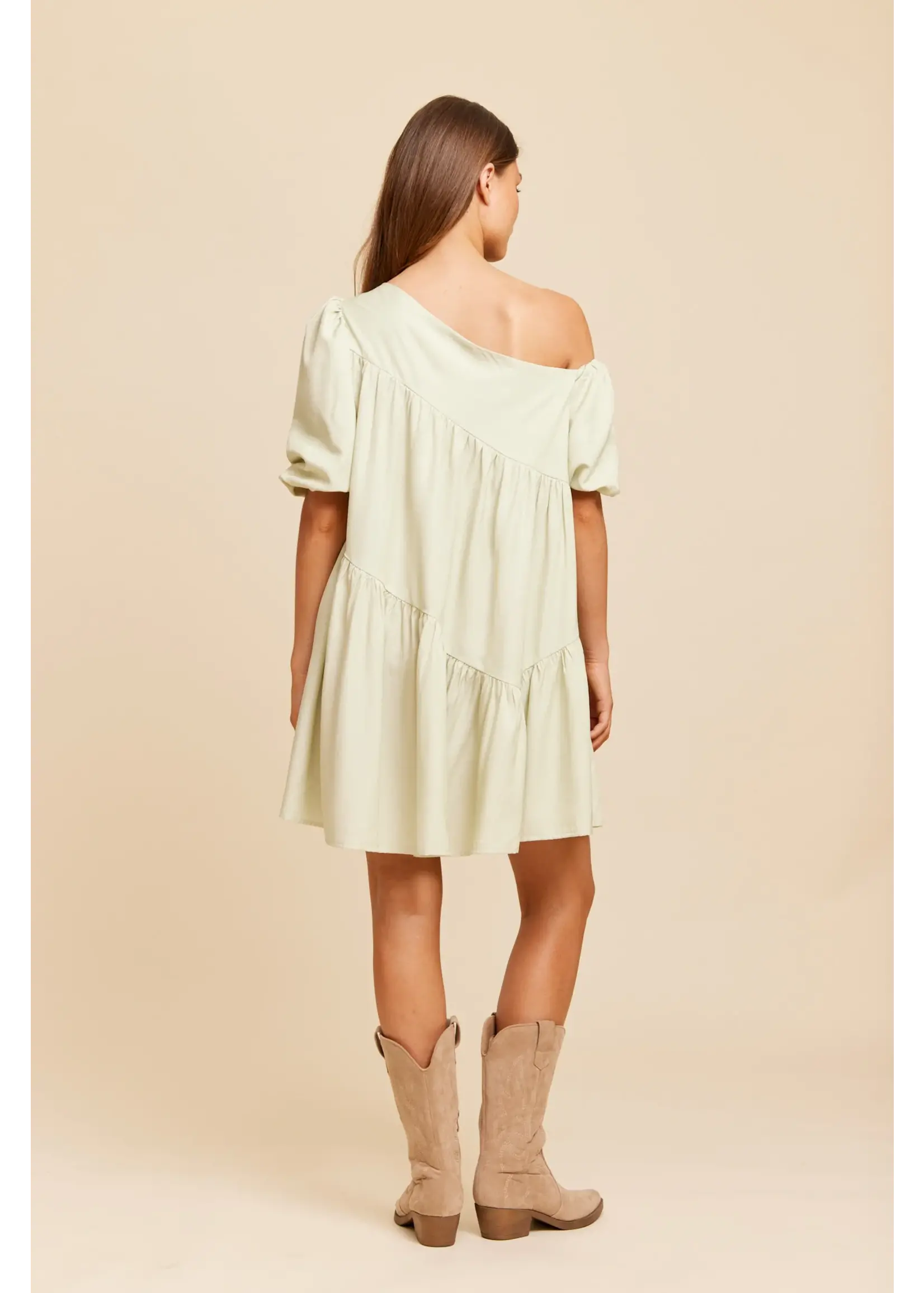 Rut&Circle Rut&Circle - Carin Jurk - Lichtgroen