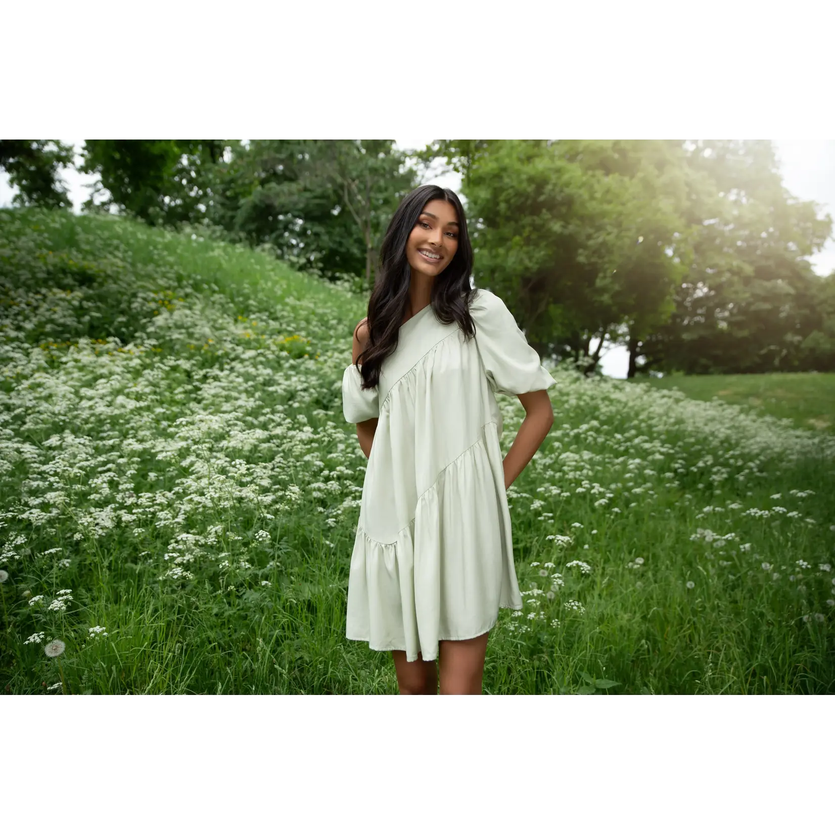 Rut&Circle Rut&Circle - Carin Jurk - Lichtgroen
