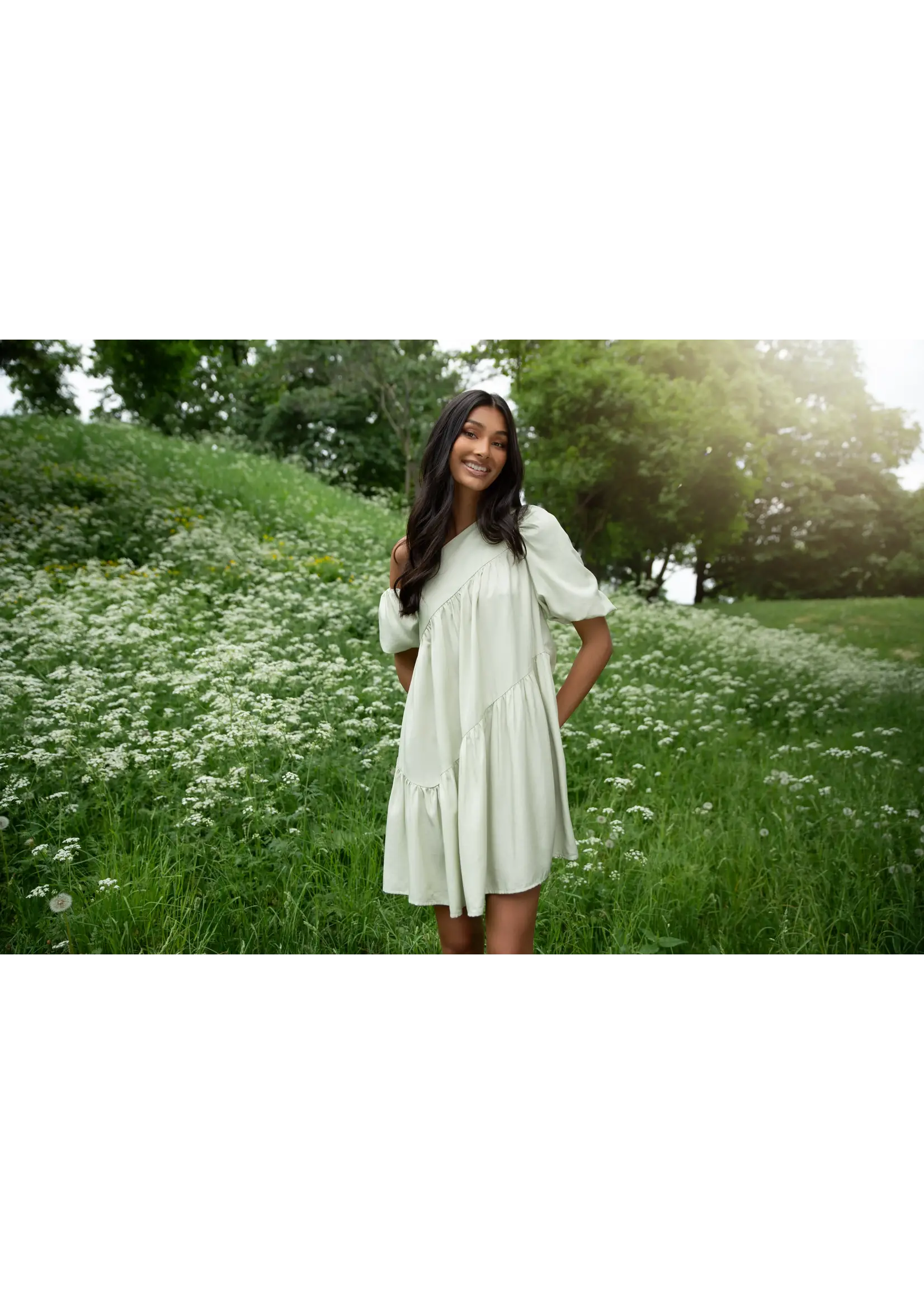 Rut&Circle Rut&Circle - Carin Jurk - Lichtgroen