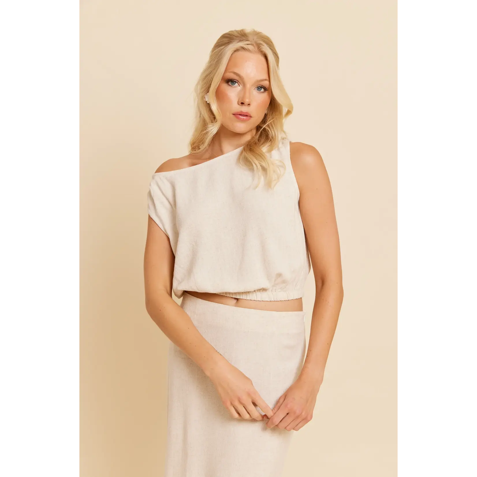 Rut&Circle Rut&Circle - Jolie Top - Beige