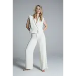 Homage Homage - Flowy Palazzo Jeans - Washed Vanilla