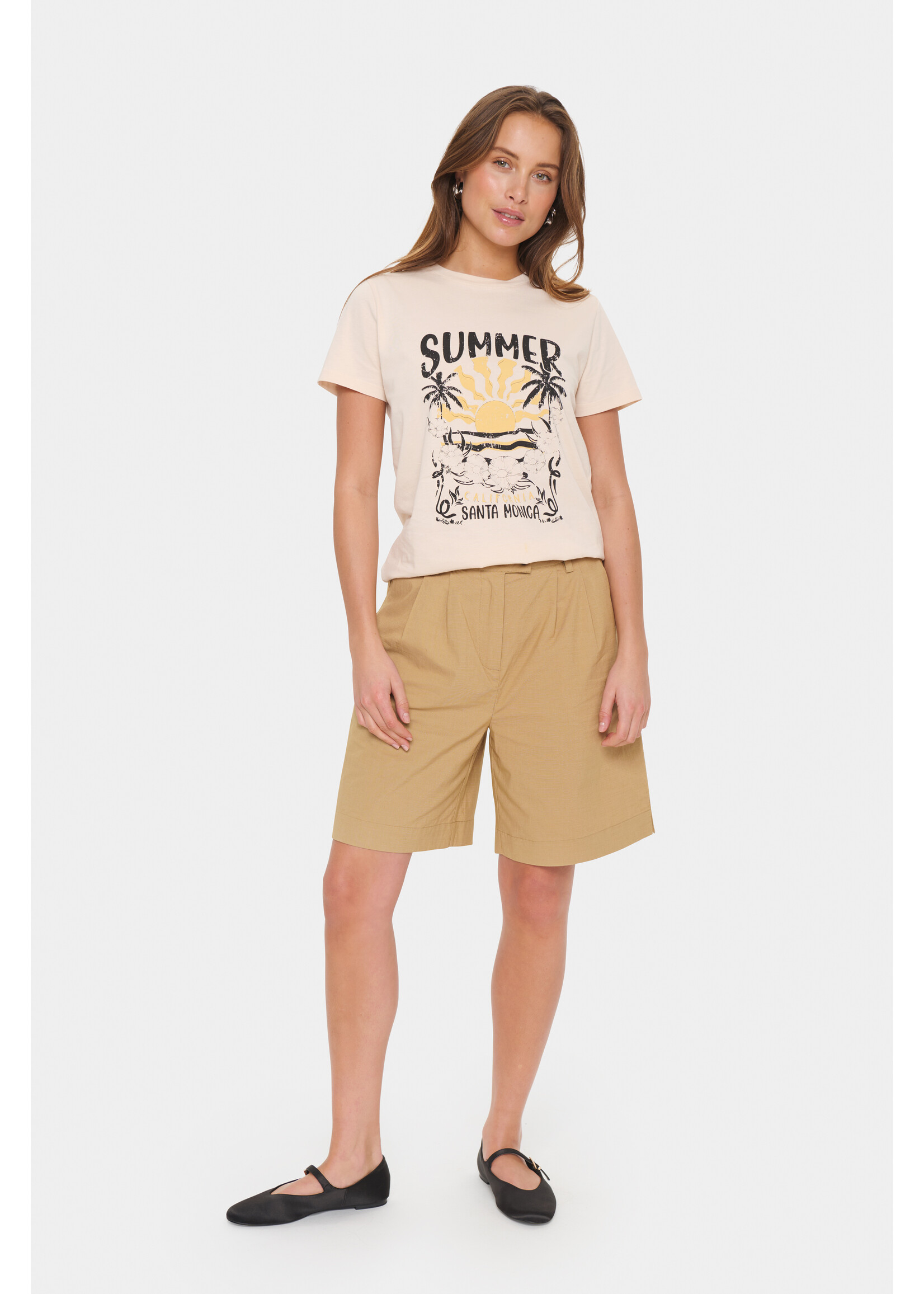 Saint Tropez Saint Tropez - KuviSZ T-Shirt - Creme