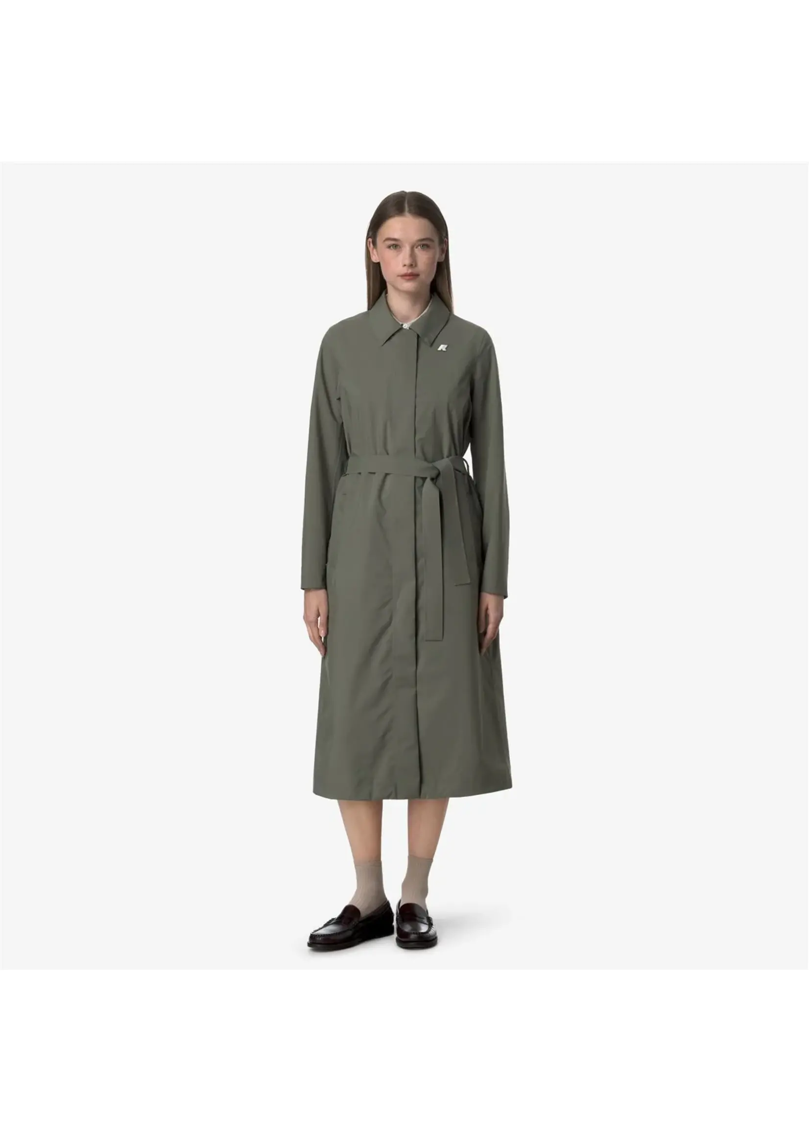 K-WAY K-WAY - Barbara Trenchcoat - Green Linchen