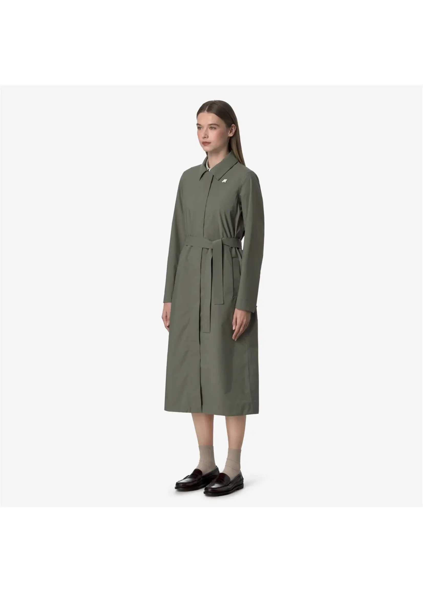 K-WAY K-WAY - Barbara Trenchcoat - Green Linchen