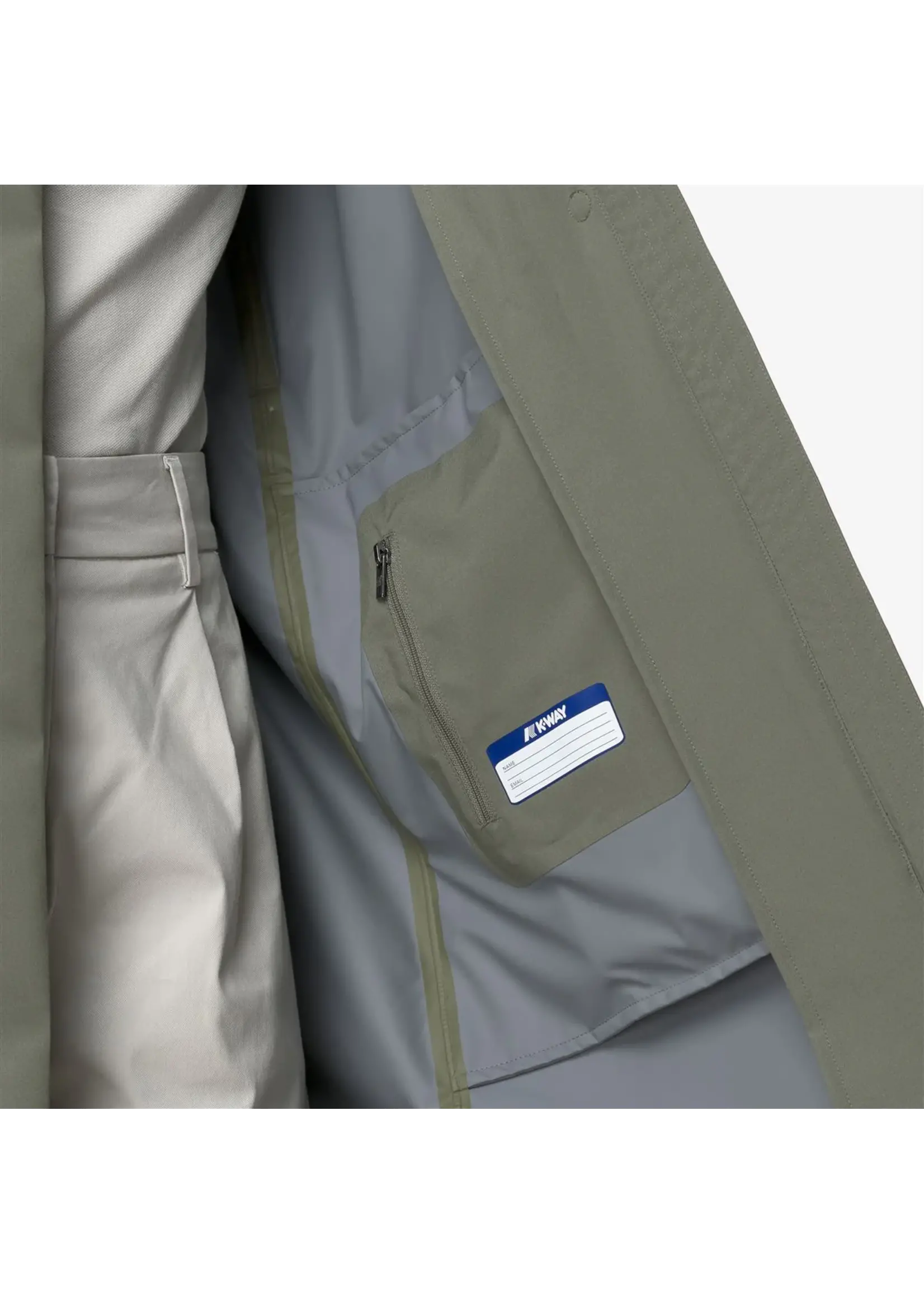 K-WAY K-WAY - Barbara Trenchcoat - Green Linchen