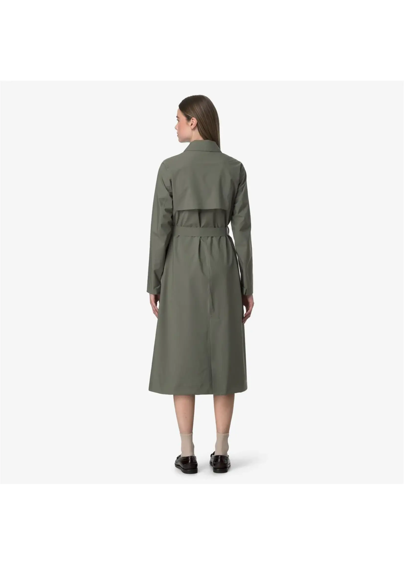 K-WAY K-WAY - Barbara Trenchcoat - Green Linchen