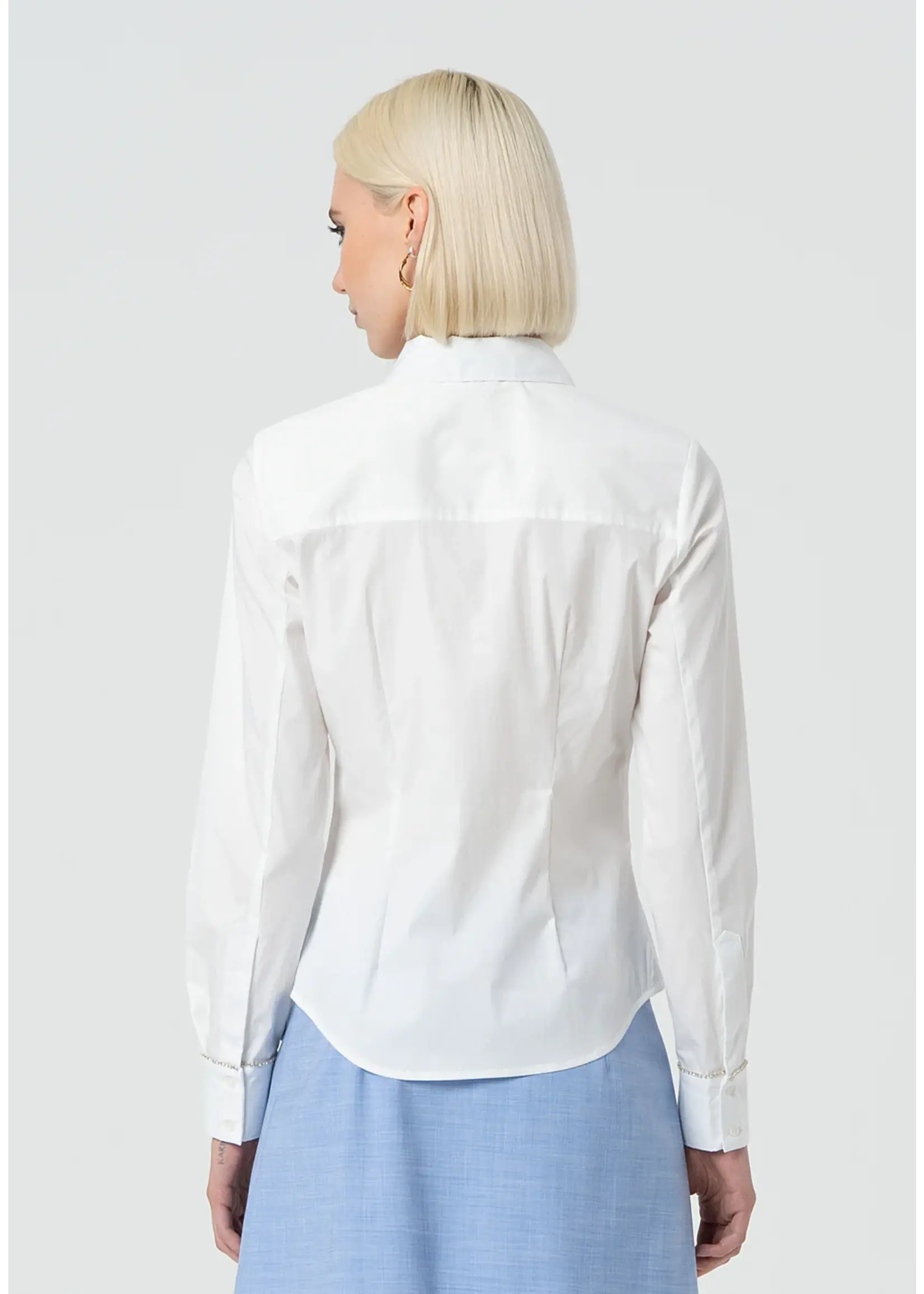 Fracomina Fracomina - Hemd met stras - Wit