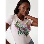 Guess Guess - Leaf Triangle Tee - Roze