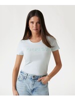 Guess Guess - Logo Pailletten Tee - Lichtgroen