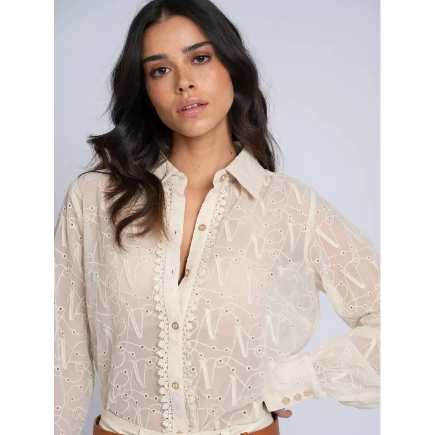 NIKKIE NIKKIE - Inda Blouse - Cream