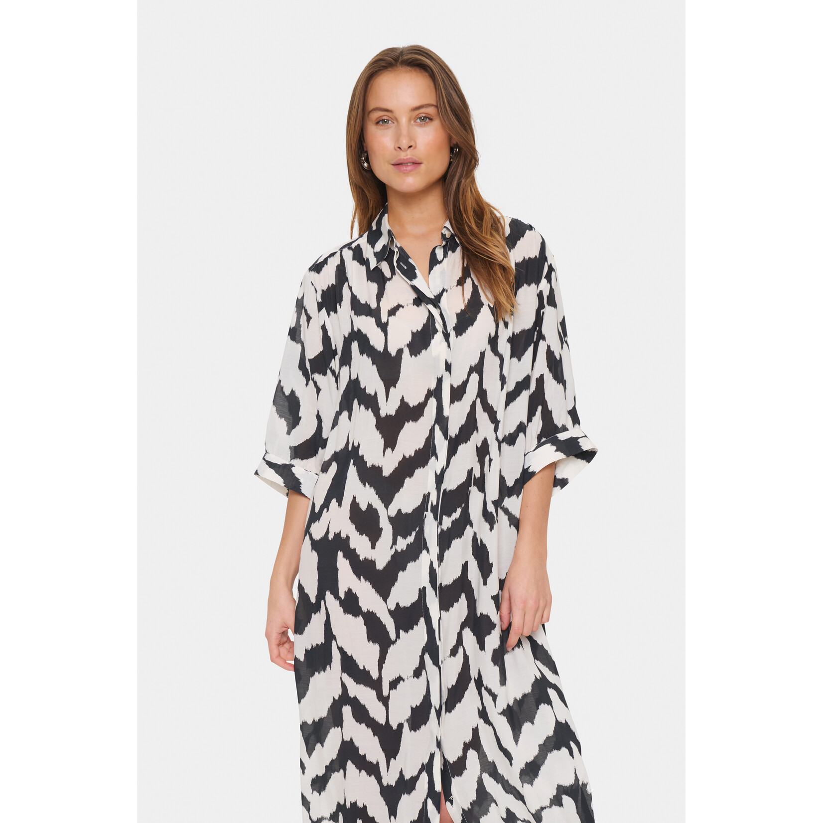 Saint Tropez Saint Tropez - KelsieSZ Jurk - Zwart/Wit
