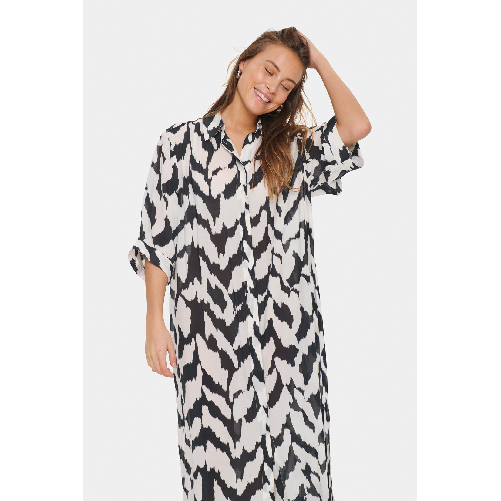Saint Tropez Saint Tropez - KelsieSZ Jurk - Zwart/Wit