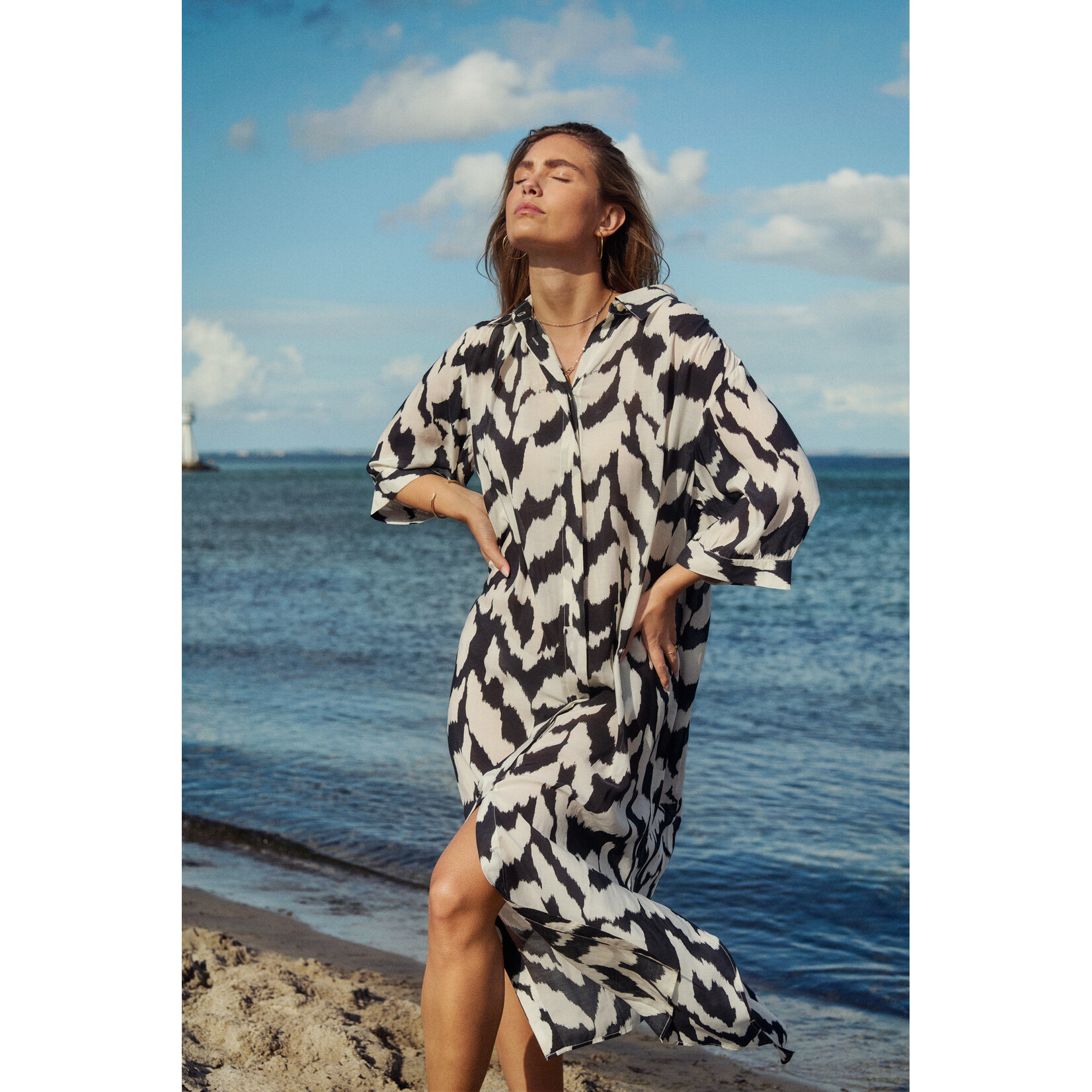 Saint Tropez Saint Tropez - KelsieSZ Jurk - Zwart/Wit