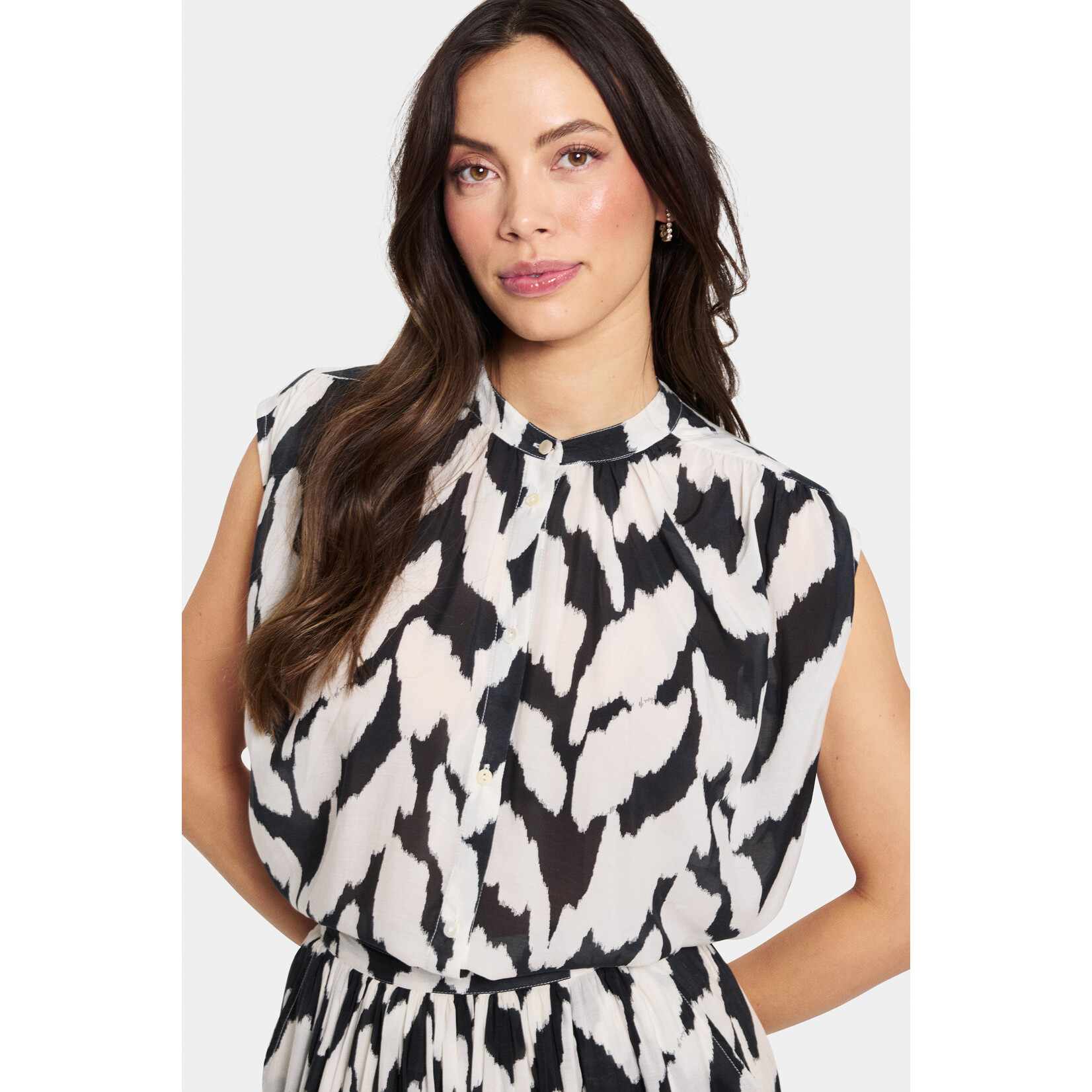Saint Tropez Saint Tropez - KelsieSZ Blouse - Zwart/Wit