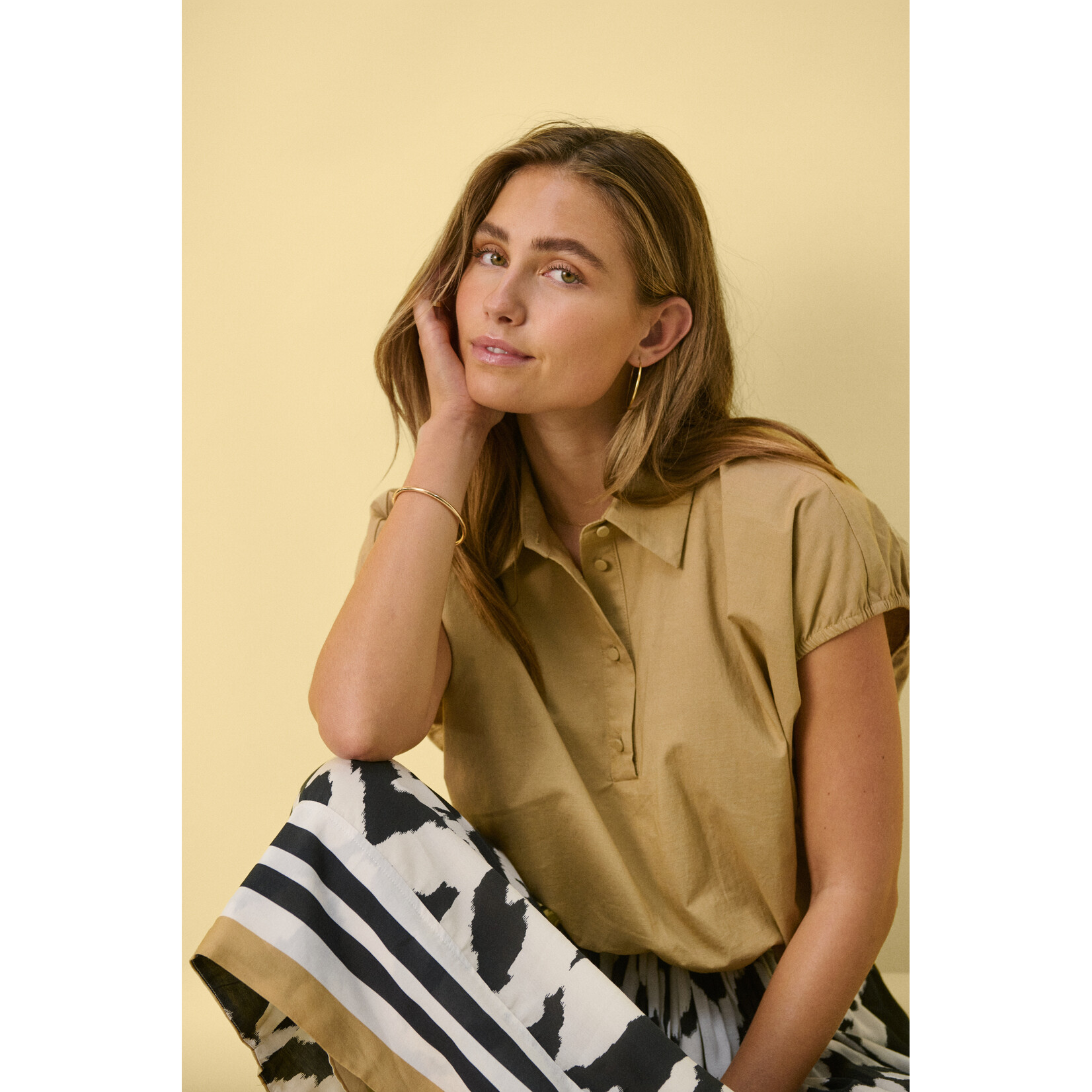 Saint Tropez Saint Tropez - KinsleySZ Blouse - Kelp