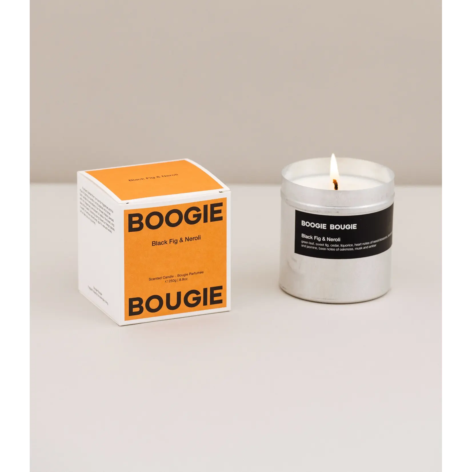 Boogie Bougie Boogie Bougie - Geurkaars 'Black Fig &  Cedar'