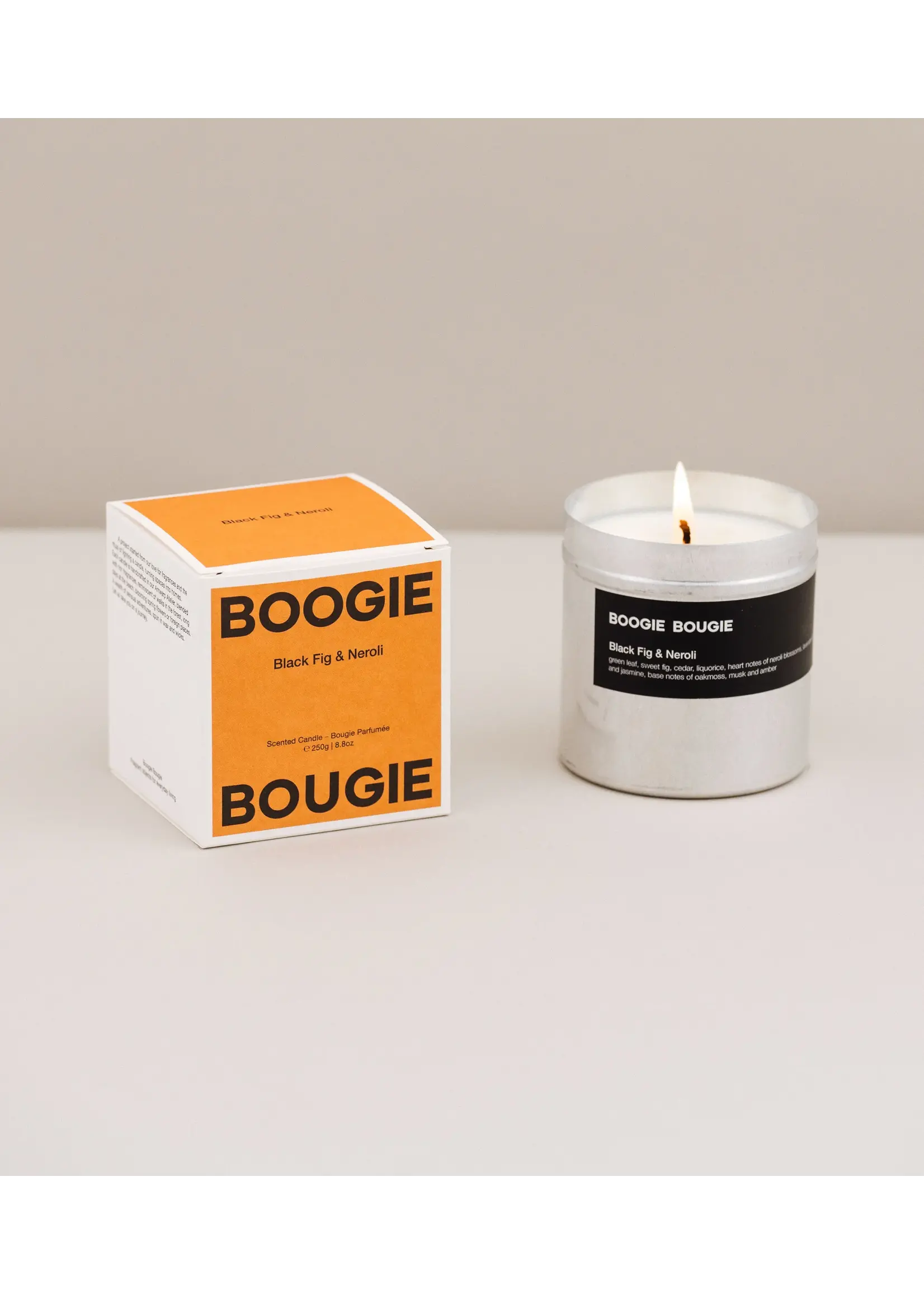 Boogie Bougie Boogie Bougie - Geurkaars 'Black Fig &  Cedar'