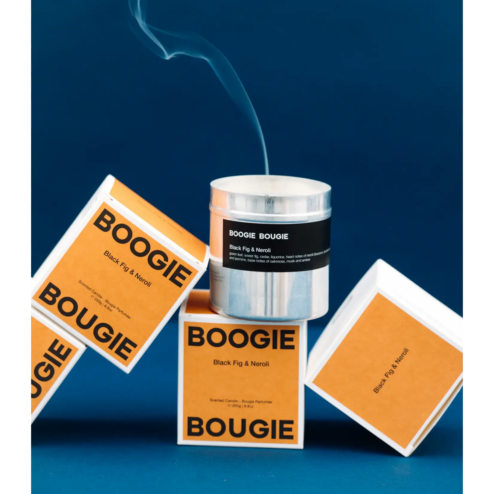 Boogie Bougie Boogie Bougie - Geurkaars 'Black Fig &  Cedar'
