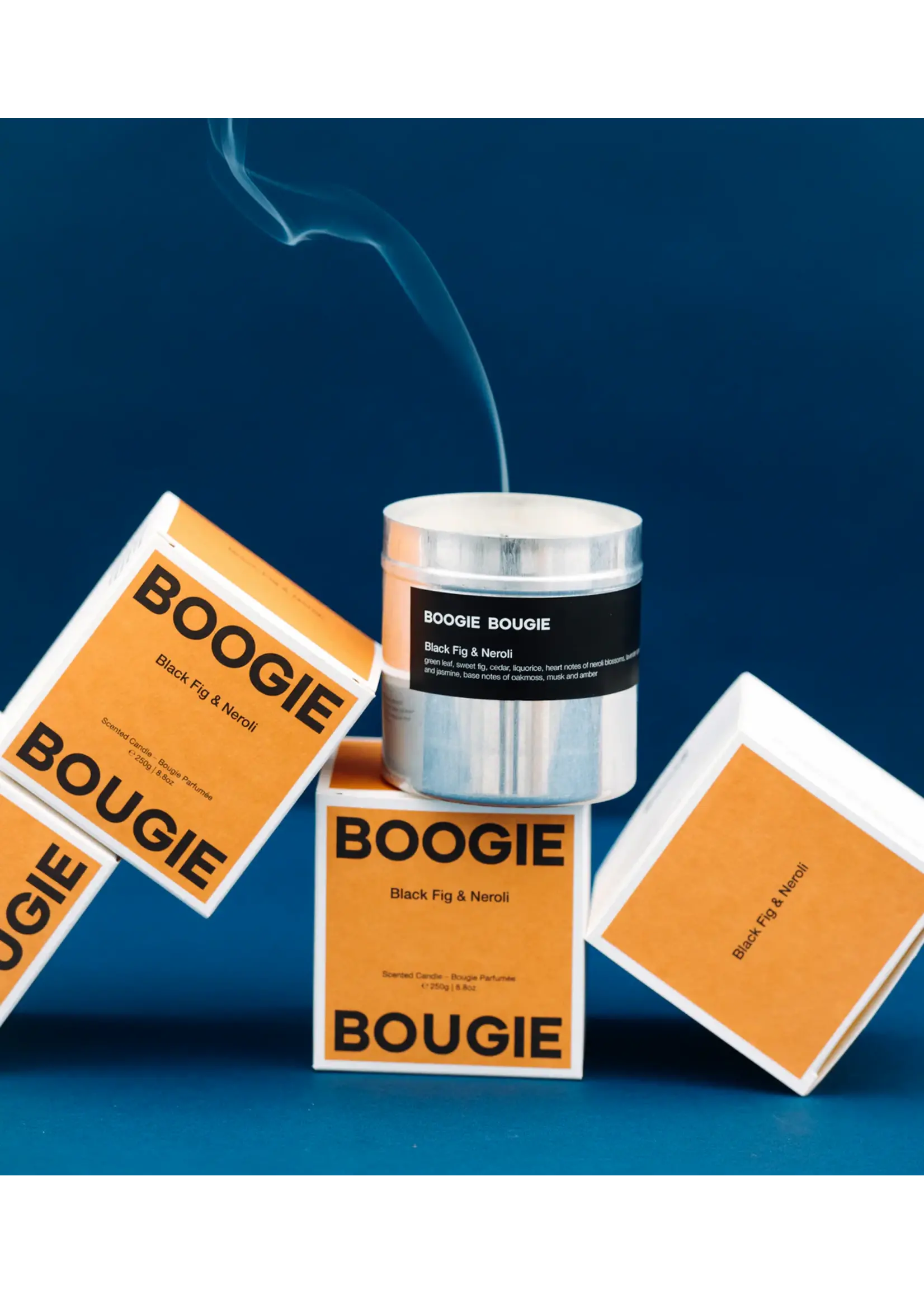 Boogie Bougie Boogie Bougie - Geurkaars 'Black Fig &  Cedar'